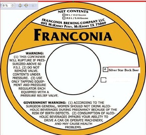 Franconia Silver Star Bock