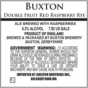 Buxton Brewery Double Fruit Red Raspberry Rye September 2016