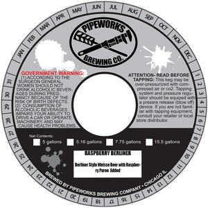 Pipeworks Brewing Company Raspberry Berliner