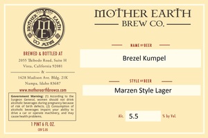 Mother Earth Brew Co Brezel Kumpel