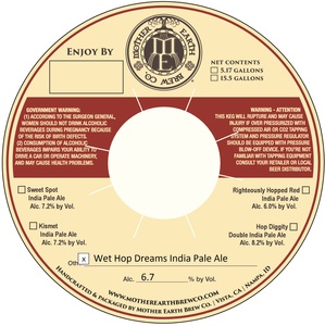 Mother Earth Brew Co Wet Hop Dreams