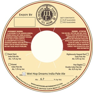 Mother Earth Brew Co Wet Hop Dreams