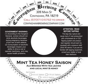 Conyngham Brewing Company Mint Tea Honey Saison