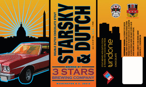 3 Stars Brewing Company Starsky & Dutch September 2016