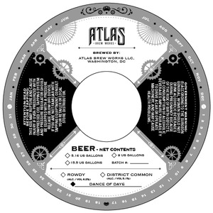 Atlas Brew Works Dance Of Days September 2016