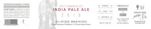 Hi-wire Brewing Brett Farmhouse Rye India Pale Ale