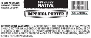 Colorado Native Imperial Porter September 2016