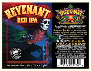 Lost Coast Brewery And Cafe Revenant Red IPA September 2016