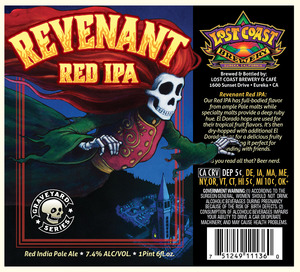 Lost Coast Brewery And Cafe Revenant Red IPA