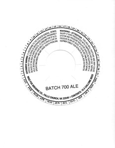 Mad Fox Brewing Company Batch 700