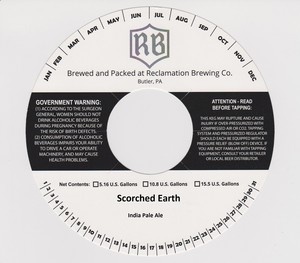 Reclamation Brewing Company Scorched Earth