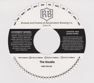 Reclamation Brewing Company The Double August 2016