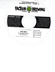 Faction Brewing Rye Red