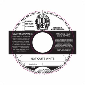 Bloom Brew Not Quite White