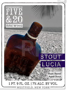 Five & 20 Brewing Stout Lucia