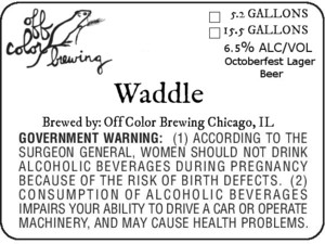 Off Color Brewing Waddle