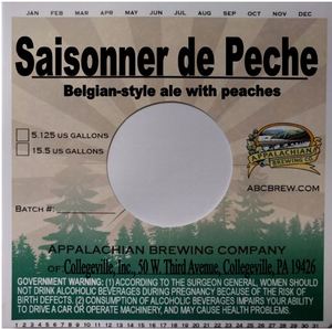 Appalachian Brewing Company Saisonner De Peche Collaboration Ale