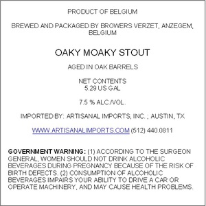 Oaky Moaky Stout September 2016