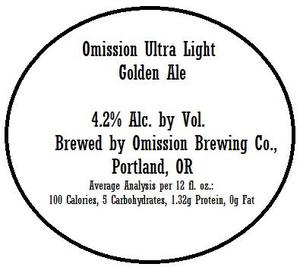 Omission Brewing Co. Ultra Light