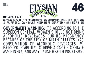 Elysian Brewing Company Space Dust IPA September 2016