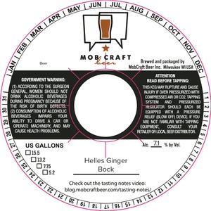 Mobcraft Beer Helles Ginger Bock