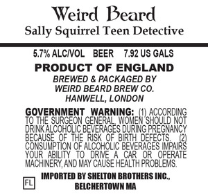 Weird Beard Sally Squirrel Teen Detective September 2016