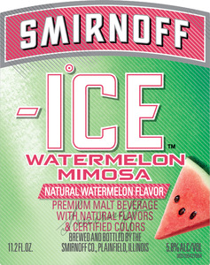 Smirnoff Ice Watermelon Mimosa September 2016
