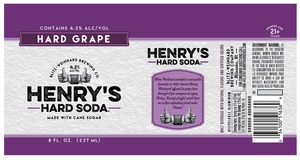 Henry's Hard Soda Hard Grape September 2016