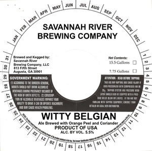 Savannah River Brewing Company Witty Belgian