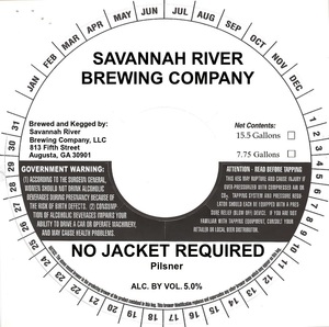 Savannah River Brewing Company No Jacket Required