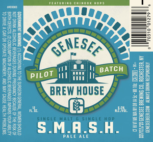 S.m.a.s.h. Pale Ale Featuring Chinook Hops September 2016