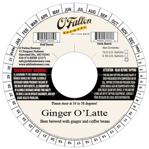O'fallon Ginger O'latte Beer