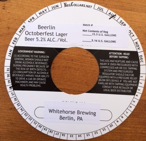 Whitehorse Brewing, LLC Beerlin Octoberfest