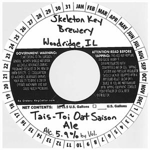 Skeleton Key Brewery Tais-toi Oat Saison Ale