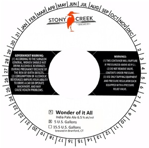 Stony Creek Brewery Wonder Of It All IPA