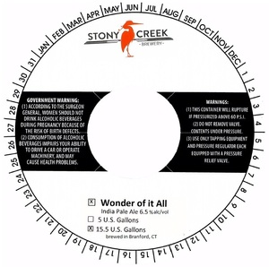 Stony Creek Brewery Wonder Of It All IPA