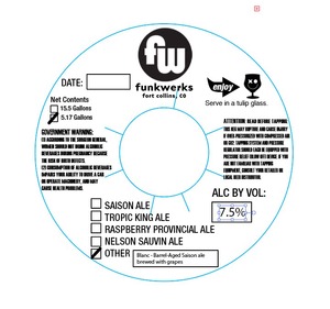 Funkwerks, Inc. Blanc September 2016