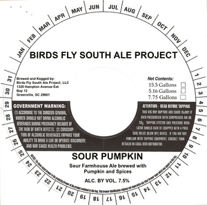 Birds Fly South Ale Project Sour Pumpkin September 2016