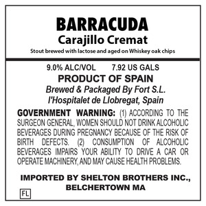 Barracuda Carajillo Cremat September 2016