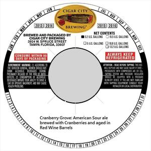 Barrel-aged Cranberry Grove Barrel-aged Cranberry Grove September 2016