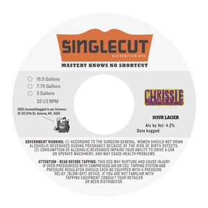 Chrissie Sour Lager September 2016