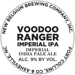 New Belgium Brewing Company, Inc. Voodoo Ranger Imperial IPA September 2016