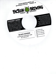 Faction Brewing Black Hoodie