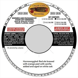 Cigar City Brewing Hornswoggled September 2016