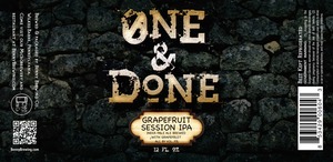One And Done Grapefruit Session IPA