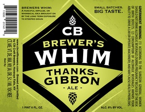 Cb's Brewer's Whim Thanks Gibbon September 2016