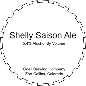 Odell Brewing Company Shelly Saison September 2016