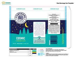 Cameron's Cosmic Cream Ale 