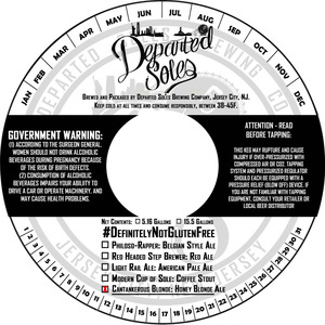 Departed Soles Brewing Company Cantankerous Blonde