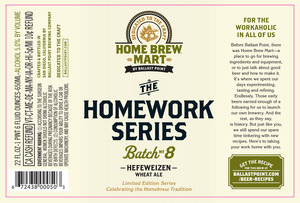 Ballast Point Homework Series Batch No. 8 September 2016